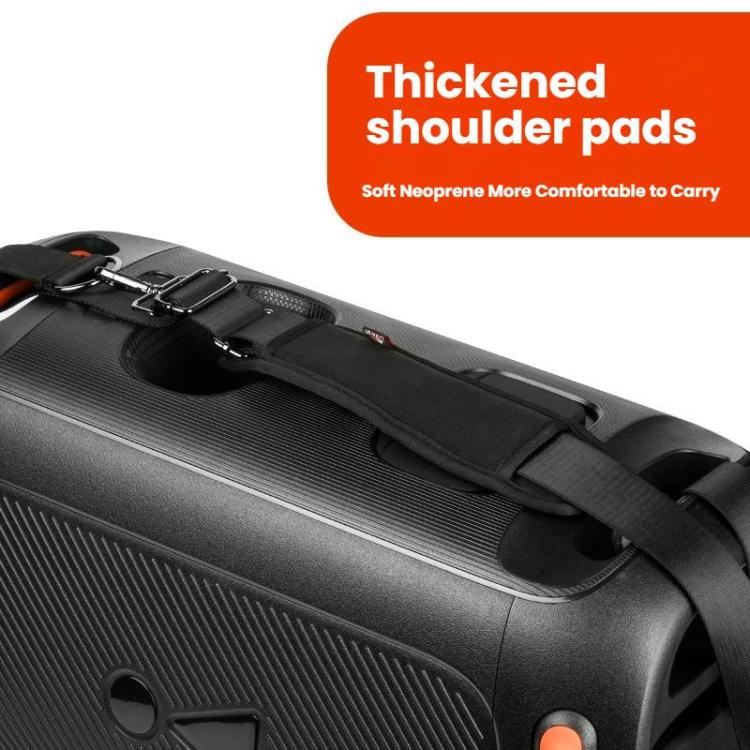 JBL Partybox 110用調節可能ショルダーストラップ ポータブルナイロン＆ネオプレンキャリングスリング、ショルダーストラップ