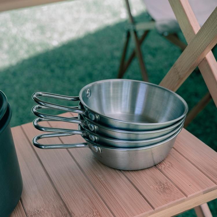 AOTU AT6446 アウトドア用304ステンレス製ボウル キャンプ食器 300ml、400ml、600ml