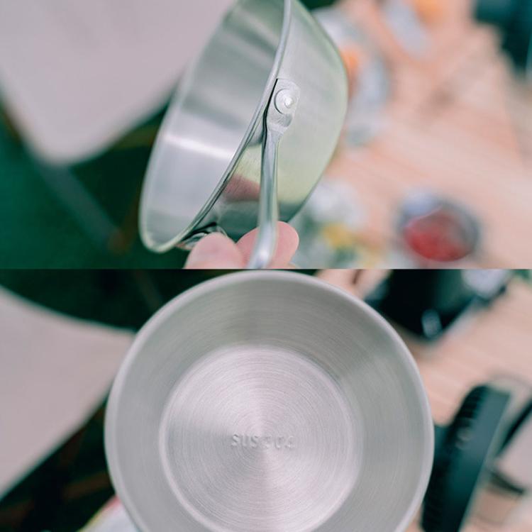AOTU AT6446 アウトドア用304ステンレス製ボウル キャンプ食器 300ml、400ml、600ml