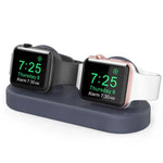 Apple Watch / イヤホン AhaStyle DD97 収納ベース 2イン1 デスクトップ充電シリコンドック