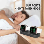 Apple Watch / イヤホン AhaStyle DD97 収納ベース 2イン1 デスクトップ充電シリコンドック