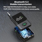 BR16 Car Bluetooth Dual-Microphone Receiver-Transmitter Long Lasting Audio Adapter, BR16