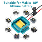 マキタ18V 18650リチウムバッテリーチャージャーツールバッテリーコンバーター、保護スイッチなし、保護スイッチ付き
