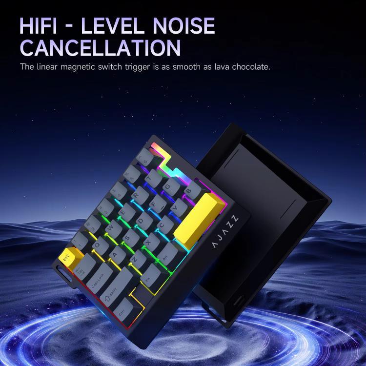 Ajazz AK029 磁気ライススイッチ HIFIエディション RGBバックライト 有線 片手用ゲーミングキーボード