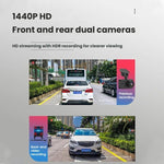 吸盤ブラケット HDナイトビジョン 前後デュアル録画 WiFiドライブレコーダー