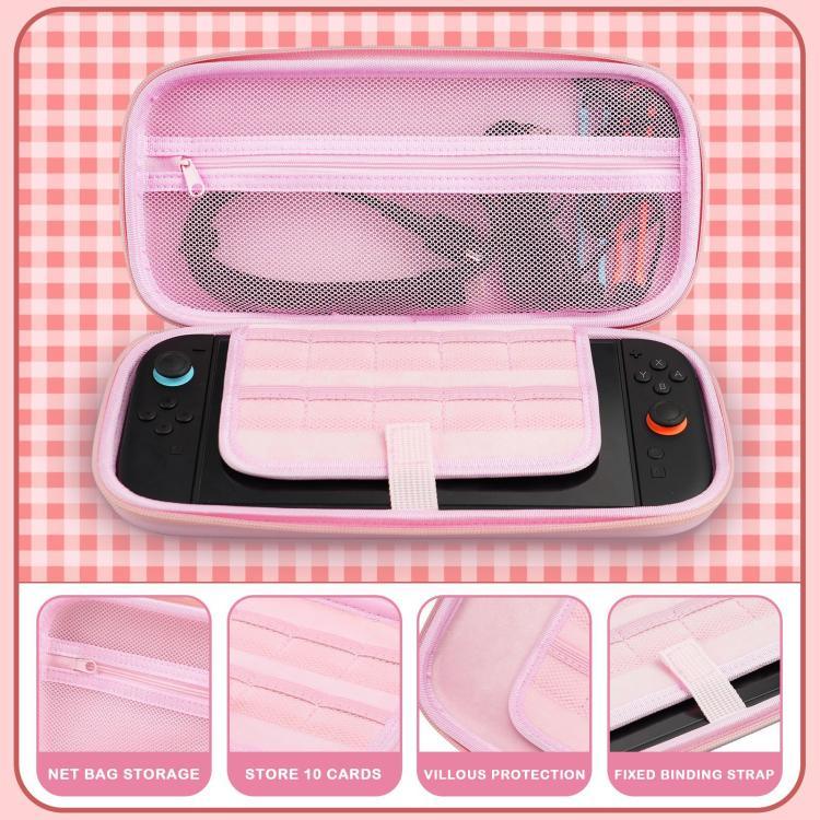 For Nintendo Switch 2 Sakura Print Crossbody Bag Portable Handheld Shoulder Carry Case, Carry Case