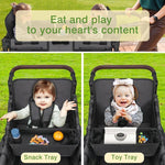 ベビーストローラートレイ 四輪ワゴン用食事トレイ、Wonderfold W1 / W2 S用、Wonderfold W4 L用