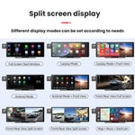 音声操作CarPlay 分割画面デュアルカメラドライブレコーダー、フロントカメラ＋車内ビュー、リアビューカメラ付き