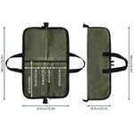 Camping Knife Organizer Convenient Handheld Kitchenware Bag, 4 Slots (Army Green)