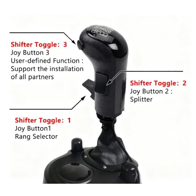 レーシングゲーム用ジョイスティックシミュレーターシフター Logitech G29 / G27 / G25 / G923対応、HB043