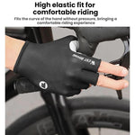 WEST BIKING 通気性衝撃吸収滑り止めハーフフィンガーサイクリンググローブ, M, L, XL, XXL