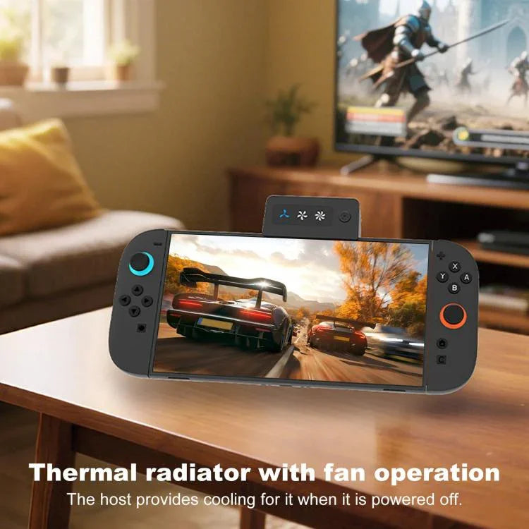 Nintendo Switch 2用3段階ターボ冷却ファン 調整可能排気クーラー
