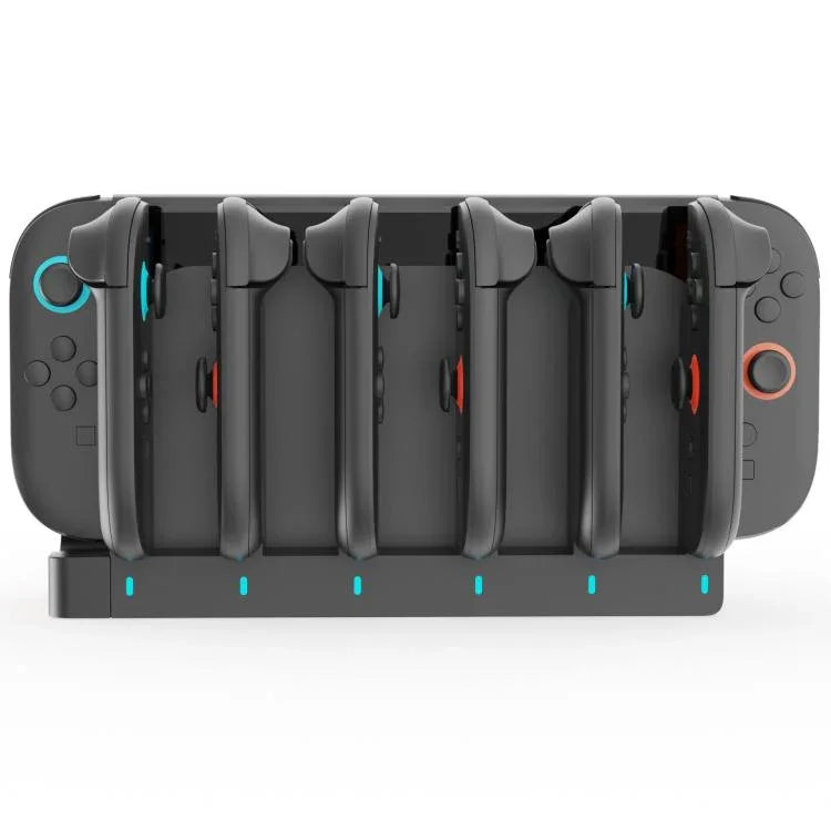 ipega 6イン1充電ステーション Nintendo Switch 2 Joy-Conコントローラー充電ドック、PG-SW2189