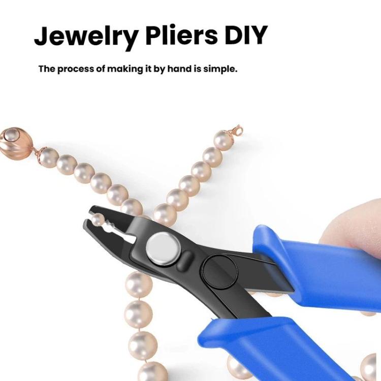 DIYジュエリー製作工具 高炭素鋼ヘッド＆滑り止めPVCハンドル、位置決めプライヤー、フックプライヤー、切断プライヤー