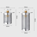 A1スチールバスケット 大口径銅芯ドレーナー バウンシングコア 洗面器用 33-55mm穴間隔 ユニバーサルプラグコア 短さ8cm、長さ8cm