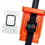 強化ガラススクリーンプロテクター アップグレード自動位置合わせ設置キット、Apple Watch Series 10/11 46mm用、Apple Watch Series 10/11 42mm用、Apple Watch Series 7/8/9 45mm用、Apple Watch Series 7/8/9 41mm用、Apple Watch Series 6/5/4/SE 44mm用