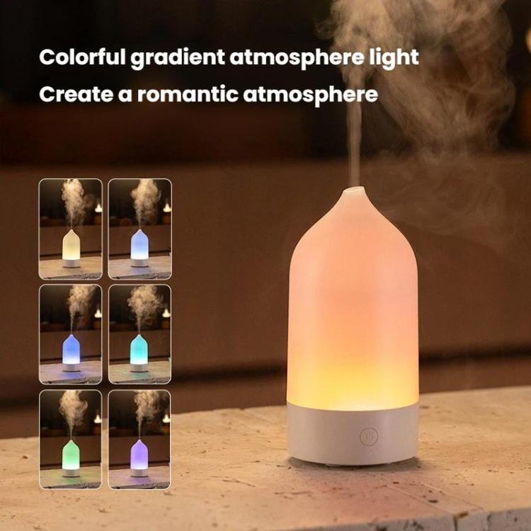 花瓶型ミスト加湿器 アロマディフューザー USB カラフルムードライト
