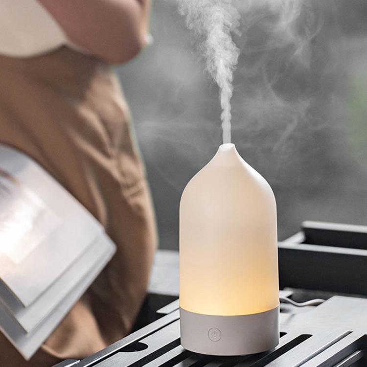 花瓶型ミスト加湿器 アロマディフューザー USB カラフルムードライト