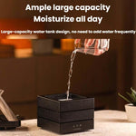 焚き火アロマディフューザー USBデスクトップ カラフルグラデーション加湿器