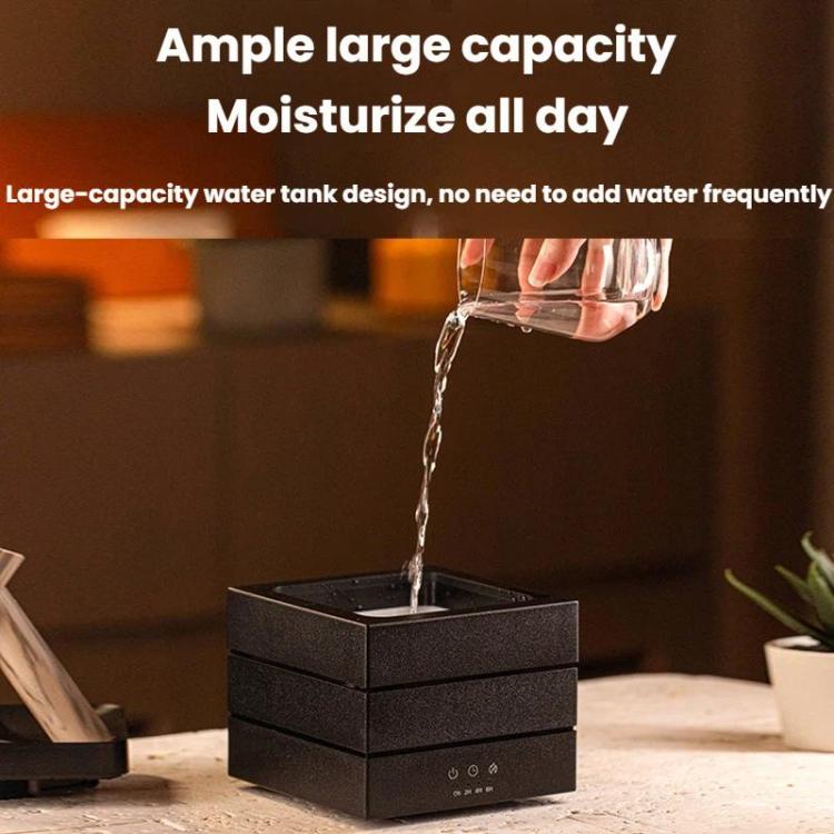 焚き火アロマディフューザー USBデスクトップ カラフルグラデーション加湿器