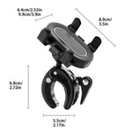 ベビーストローラー／乳児用ベビーカー用 安全クランプ付きスマホホルダー、スマホホルダー