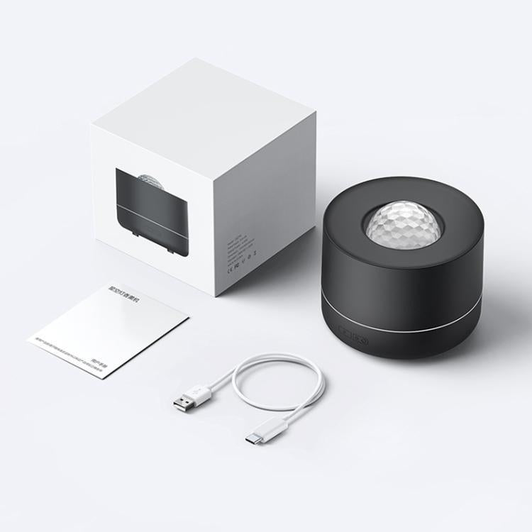 USBデスクトップ加湿器 星投影付き カラフルな水面波紋アンビエントライト