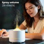 USBデスクトップ加湿器 星投影付き カラフルな水面波紋アンビエントライト