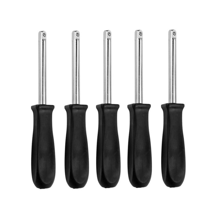 5個入り ソケットレンチハンドル延長ロッド コンビネーション修理工具、1/4x150mm クロムメッキ、1/4x150mm 亜鉛メッキ