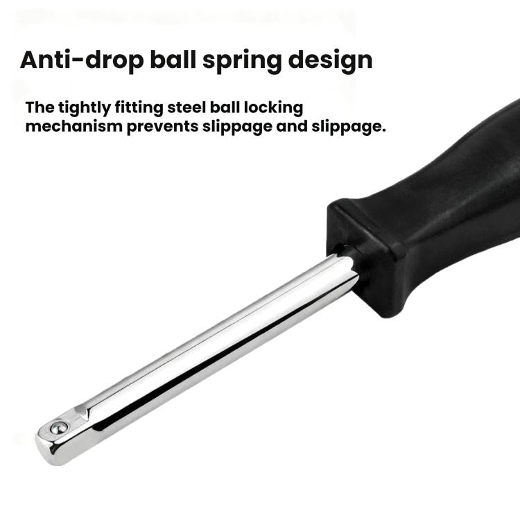 5個入り ソケットレンチハンドル延長ロッド コンビネーション修理工具、1/4x150mm クロムメッキ、1/4x150mm 亜鉛メッキ