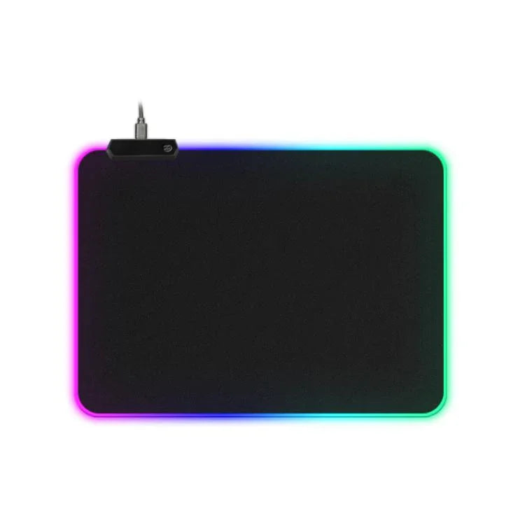 Micro-USB LED発光マウスキーボードパッド RGBカラフルライト ロックエッジ 厚手マウスデスクパッド、250x350x3mm、250x350x4mm、300x800x3mm、300x800x4mm、400x900x3mm、400x900x4mm
