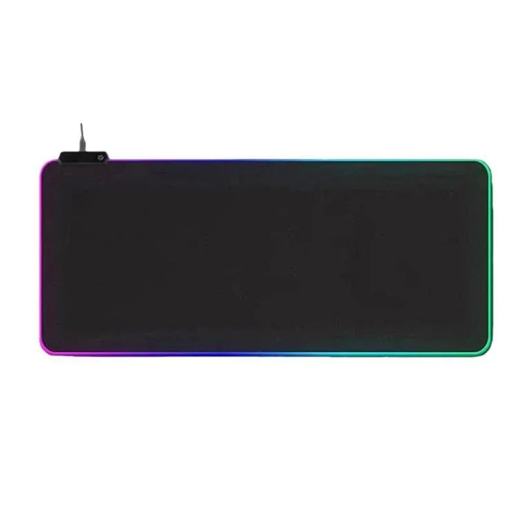 Micro-USB LED発光マウスキーボードパッド RGBカラフルライト ロックエッジ 厚手マウスデスクパッド、250x350x3mm、250x350x4mm、300x800x3mm、300x800x4mm、400x900x3mm、400x900x4mm
