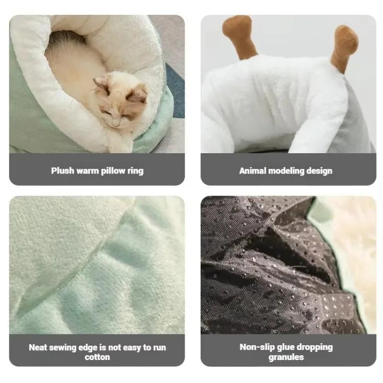 スリッパスタイル猫用冬用暖かい半密閉厚手マット、S、M、L