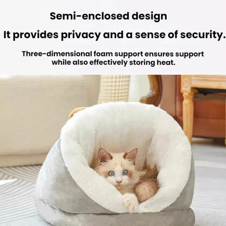 スリッパスタイル猫用冬用暖かい半密閉厚手マット、S、M、L