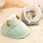 スリッパスタイル猫用冬用暖かい半密閉厚手マット、S、M、L