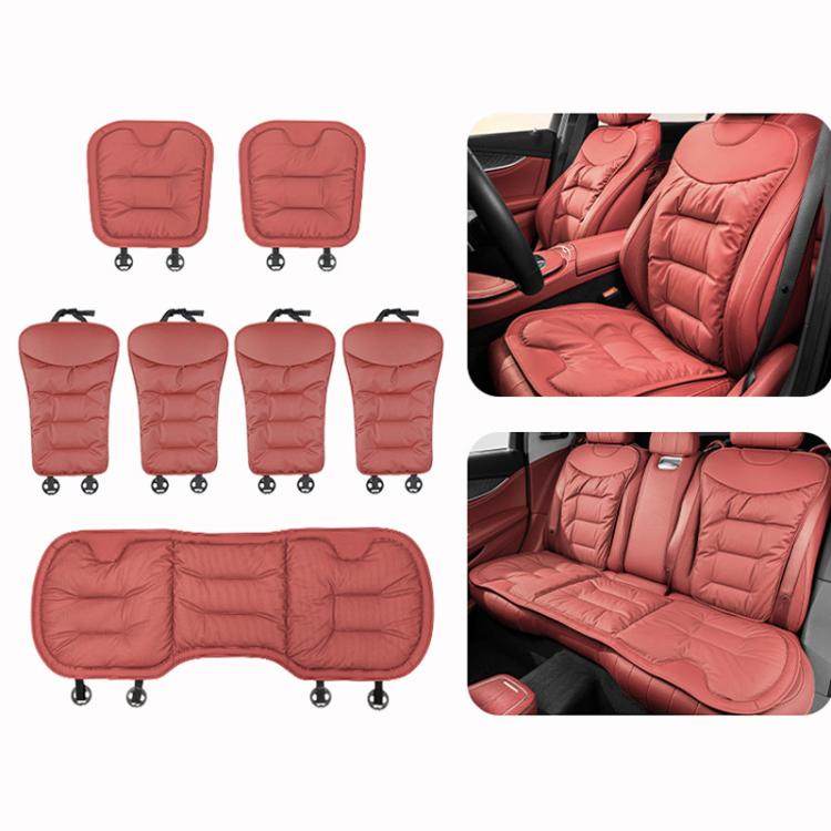 Car Seat Cushion Thickened Non-Slip Front Rear Seat Cushions, Front Seat Cushion Black, Front Seat Cushion Brown, Front Seat Cushion Red, Back Cushion Black, Back Cushion Brown, Back Cushion Red, Rear Seat Cushion Black, Rear Seat Cushion Brown        ...