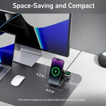 ANKER B2599 15W 3-in-1 デスクトップマグネティックワイヤレス充電ドッキングステーション iPhone / iWatch / AirPods対応 USプラグ B2599