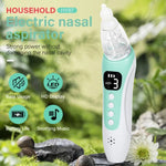 電動ベビー鼻吸引器 食品グレードシリコンチップ3個付き、癒しのピアノ音楽＆ソフトLEDライト