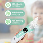 電動ベビー鼻吸引器 食品グレードシリコンチップ3個付き、癒しのピアノ音楽＆ソフトLEDライト