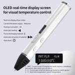 着脱式ボディ、HD OLEDスクリーン＆精密温度制御付き3Dプリントペンキット – 3段階調整可能、プラグなし、米国プラグ、EUプラグ