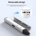 着脱式ボディ、HD OLEDスクリーン＆精密温度制御付き3Dプリントペンキット – 3段階調整可能、プラグなし、米国プラグ、EUプラグ