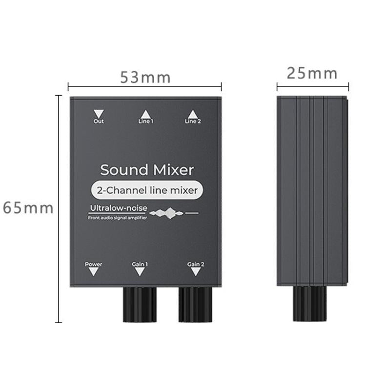 3.5mmオーディオスイッチャーセレクター デュアル3.5mm AUX入力から単一出力 独立ボリュームコントロール付き、3.5mm AUX入力から1出力