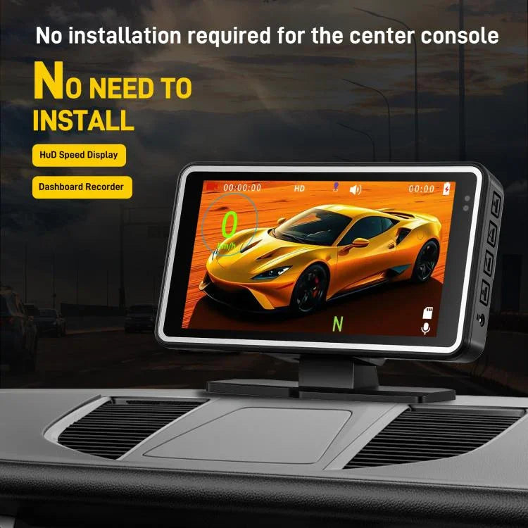5インチ 1080P 車載カメラ WiFi HUDディスプレイ搭載 カードライブレコーダー、L5965
