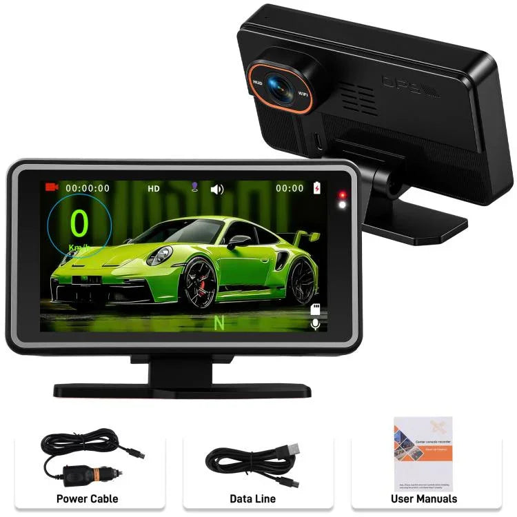 5インチ 1080P 車載カメラ WiFi HUDディスプレイ搭載 カードライブレコーダー、L5965
