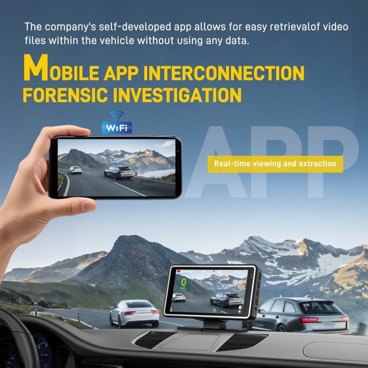 5インチ 1080P 車載カメラ WiFi HUDディスプレイ搭載 カードライブレコーダー、L5965