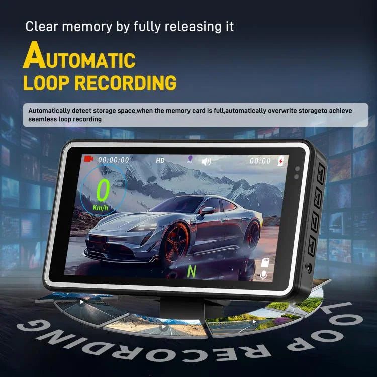 5インチ 1080P 車載カメラ WiFi HUDディスプレイ搭載 カードライブレコーダー、L5965