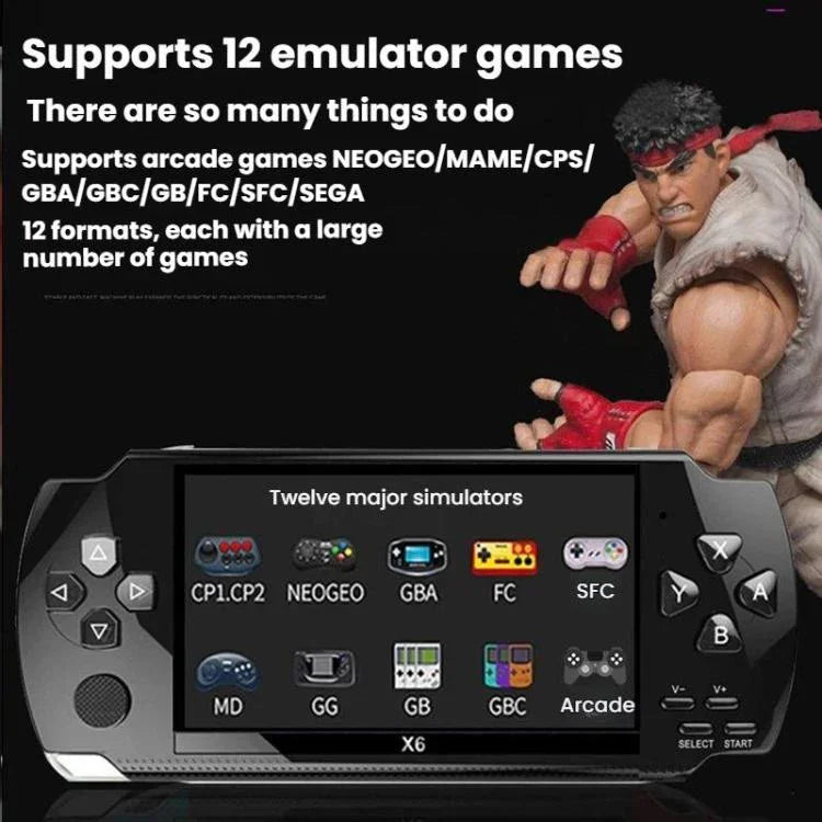 X6 ポケットゲーム機 4.3インチ HD 携帯型、カメラ付き8G、カメラなし32G
