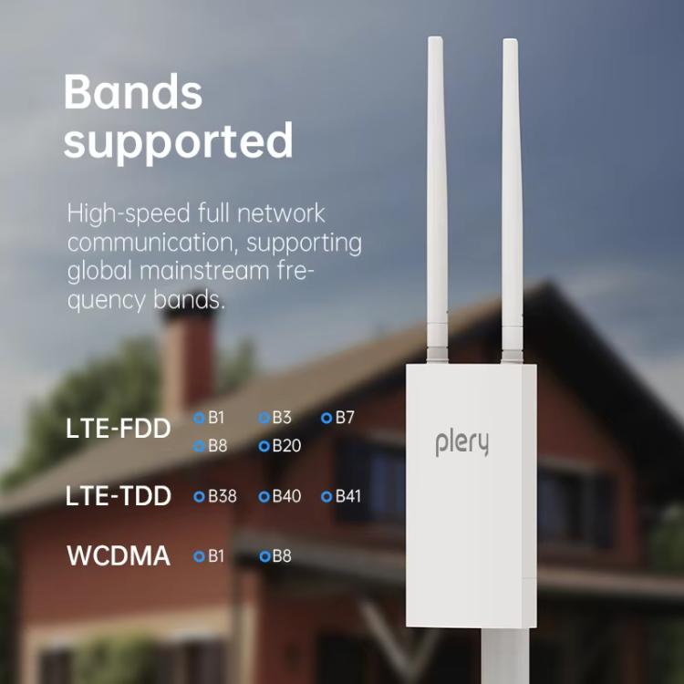 COMFAST Plery R702 屋外用4G LTEワイヤレスルーター IP66防水 ユニバーサルSIM対応 EUプラグ、USプラグ、UKプラグ、AUプラグ