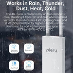 COMFAST Plery R702 屋外用4G LTEワイヤレスルーター IP66防水 ユニバーサルSIM対応 EUプラグ、USプラグ、UKプラグ、AUプラグ