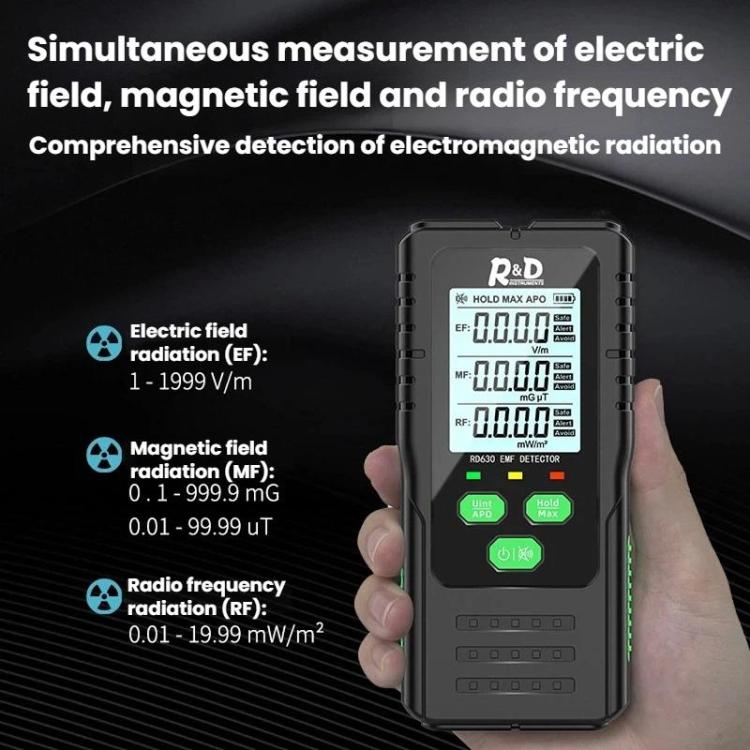 R&D INSTRUMENTS RD630 3-in-1 電界・磁界・RF検出器 電磁波測定器、RD630
