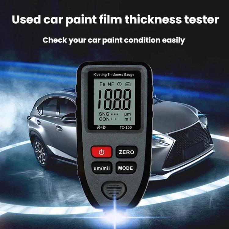 R&D INSTRUMENTS TC-100 高精度塗膜厚さ計 自動車塗装膜厚測定器、TC-100